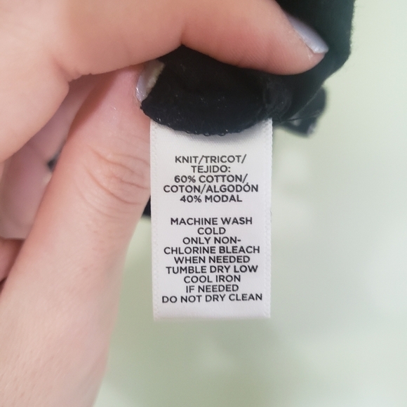 Loft Boat Neck Leaf Print T Shirt Size Medium - Picture 5 of 6